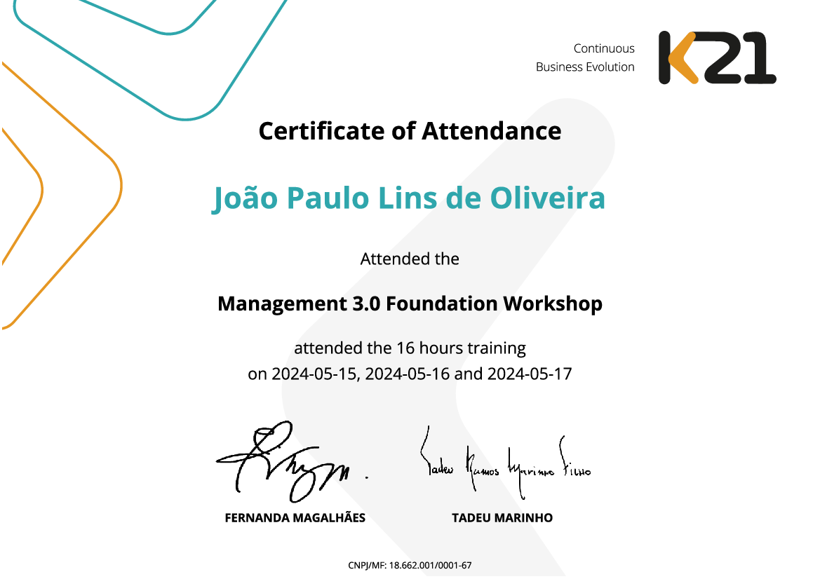 Certificado K21